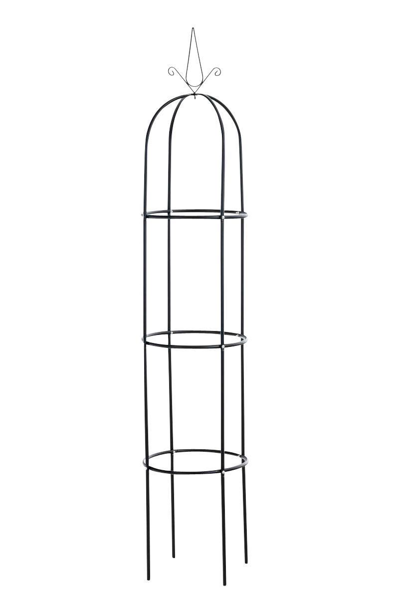 Rosensäule- Rankhilfe Rankgitter Rosenbogen Metall Spalier Garten-schwarz von CLP
