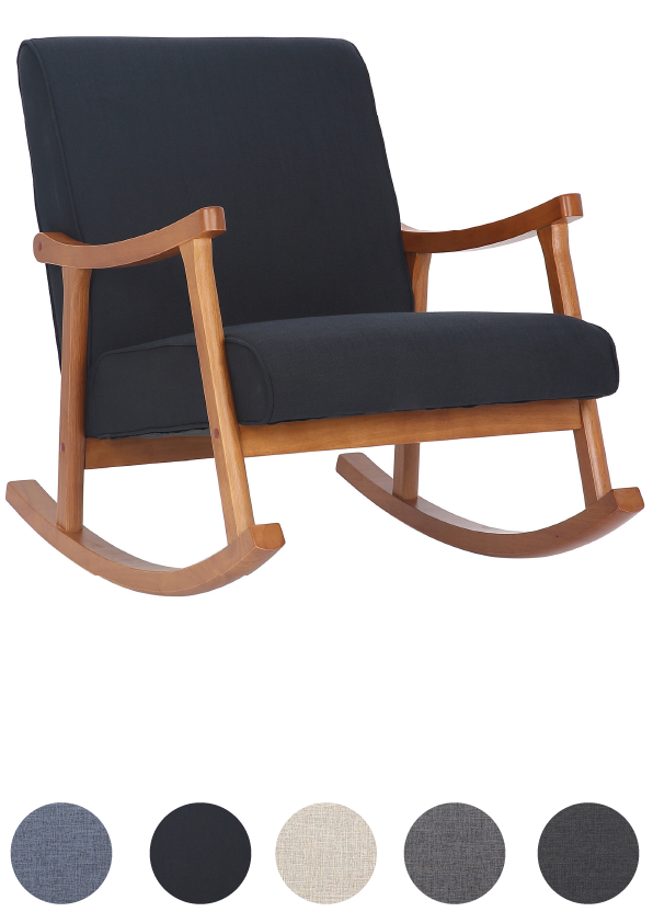 Schaukelstuhl Holz-Relaxsessel Sessel Nostalgie -versch. Farben von CLP