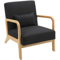 Sessel Hibbing Stoff schwarz von CLP