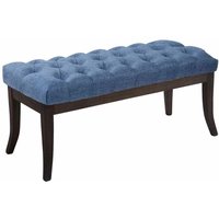 Sitzbank Ramses Stoff antik-dunkel blau 100 cm von CLP