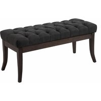 Sitzbank Ramses Stoff antik-dunkel dunkelgrau 100 cm von CLP