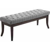 Sitzbank Ramses Stoff antik-dunkel grau 120 cm von CLP