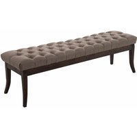 Sitzbank Ramses Stoff antik-dunkel taupe 150 cm von CLP