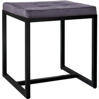 Sitzhocker Barci mit schwarzem Gestell von CLP