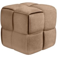 Sitzhocker Cord Forinta taupe Sitzhocker Cord Forinta taupe von CLP