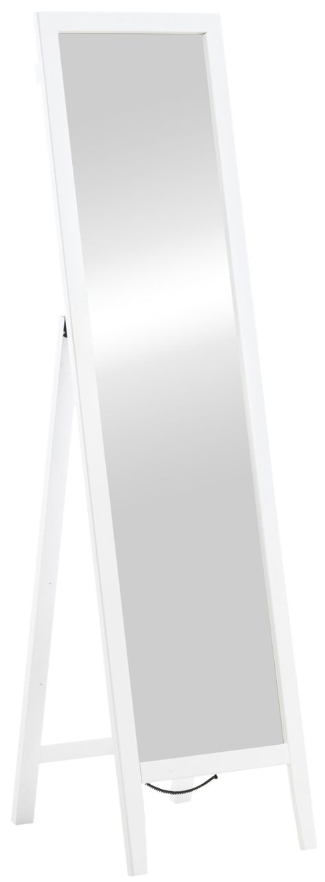 Standspiegel -modern Ganzkörperspiegel Ankleidespiegel Holz Schminkspiegel- Weiß von CLP
