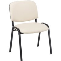 Stapelstuhl Ken Kunstleder creme Stapelstuhl Ken Kunstleder creme von CLP