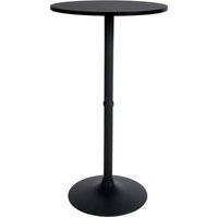 Stehtisch rund ø 60 cm schwarz/schwarz von CLP