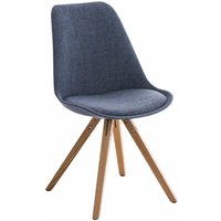 Besucherstuhl Pegleg Stoff Square blau natura von CLP