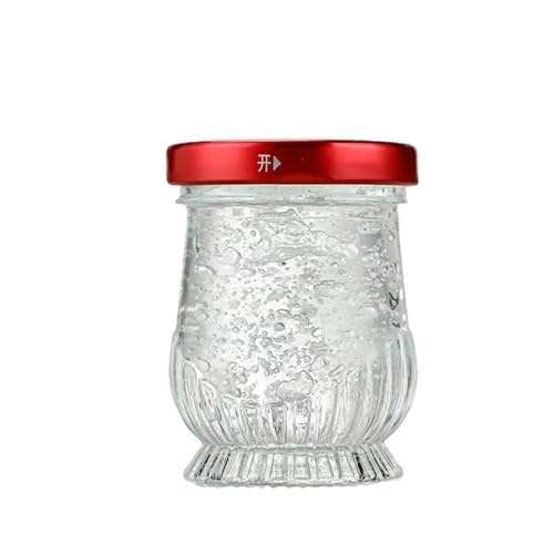 CLQYXRMVC Butterdose Butterdose, rund, Bonbonglas aus Glas mit Deckel for die Küche, multifunktional, Mehrzweck-Bonbonglas Butterbehälter(Mittel) von CLQYXRMVC