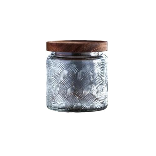 CLQYXRMVC Butterdose Butterdose aus Glas, kubisch strukturierte Glasdosen for die Aufbewahrung von Süßigkeiten und Honigaromen in der Küche zu Hause Butterbehälter von CLQYXRMVC
