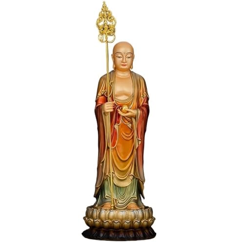CLQYXRMVC Feng-Shui-Statue Home Buddhist Hall Feng Shui Pure Copper Buddha Statue Ornament Standing Statue Living Room Offering Tai Gu CAI Reichtum Glücksfigur(XXL) von CLQYXRMVC