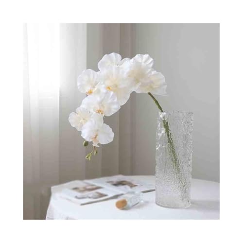CLQYXRMVC Gefälschte Blumen Glasvase Weiß Einzelne Phalaenopsis Simulation Gefälschte Blumen Wohnzimmer Arrangement Dekorative Blumen künstliche Blumen Dekoration CLQYXRMVC Gefälschte Blumen Glasvase Weiß Einzelne Phalaenopsis Simulation Gefälschte Blumen Wohnzimmer Arrangement Dekorative Blumen künstliche Blumen Dekoration von CLQYXRMVC
