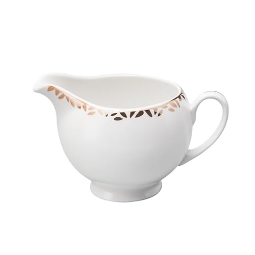 CLQYXRMVC Soßenkanne Goldrand Keramik Kaffee Milchkännchen mit Griff und Tropf Ausguss 250ml Sauce Krug Sauciere Sauciere mit Deckel CLQYXRMVC Soßenkanne Goldrand Keramik Kaffee Milchkännchen mit Griff und Tropf Ausguss 250ml Sauce Krug Sauciere Sauciere mit Deckel von CLQYXRMVC