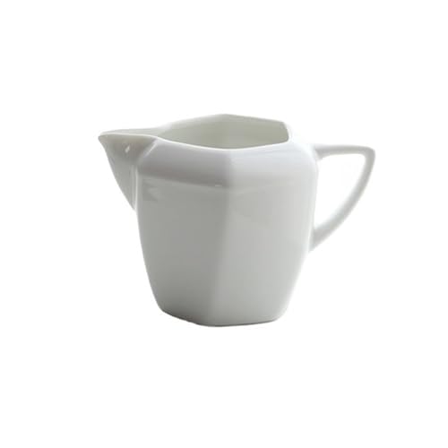 CLQYXRMVC Soßenkanne Sechseckiger, rautenförmiger Kaffee-/Milchkrug mit spitzer Öffnung und Griff, 230 ml, Keramik-Saucentopf Sauciere mit Deckel CLQYXRMVC Soßenkanne Sechseckiger, rautenförmiger Kaffee-/Milchkrug mit spitzer Öffnung und Griff, 230 ml, Keramik-Saucentopf Sauciere mit Deckel von CLQYXRMVC
