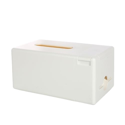 CLQYXRMVC Taschentuchbox-Abdeckung Taschentuchbox in Volltonfarbe, quadratisch, Grau, Weiß, for Schubladenbox in Küche und Schlafzimmer Dekorativer Taschentuchhalter(Weiß) von CLQYXRMVC