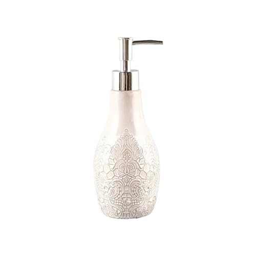 CLQYXRMVC Seifenspender 360ML Vintage Geprägte Spenderflasche Haushaltsshampoo Spenderflasche Hotel Duschgel Presse Seifenspender Seifenspender für Küche & Bad von CLQYXRMVC