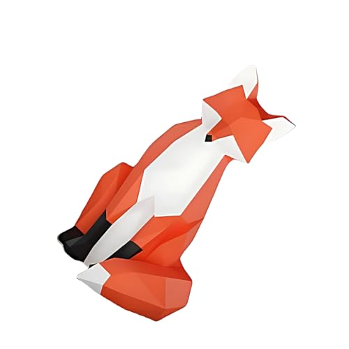 CLSSLVVBN Breite Anwendung 3D PaperCraft DIY Modell Bastelliebhaber Aller Altersgruppen Papercraft Cartoon 3D Karton Tier Papierspielzeug, Kauernder Fuchs CLSSLVVBN Breite Anwendung 3D PaperCraft DIY Modell Bastelliebhaber Aller Altersgruppen Papercraft Cartoon 3D Karton Tier Papierspielzeug, Kauernder Fuchs von CLSSLVVBN
