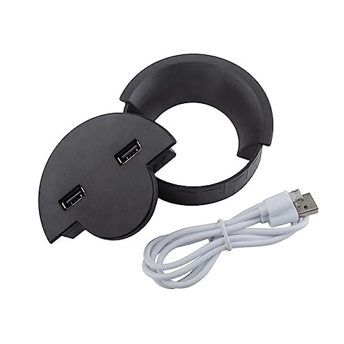 CLSSLVVBN Desktop Tülle USB Kabel Steckdose Computer Laptop Hub Splitter Abnehmbarer Reiseadapter Home Office Ladegerät, 6cm von CLSSLVVBN