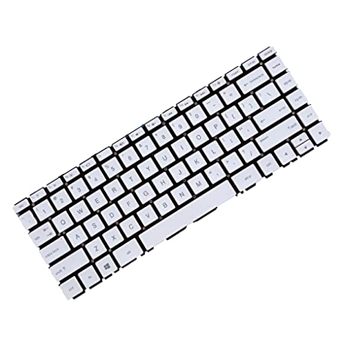 CLSSLVVBN Notebook White Keyboard Office Computer Ersatzteil Glatte Oberfläche Ersatz für Pavilion 14 BS Laptops Englisch von CLSSLVVBN