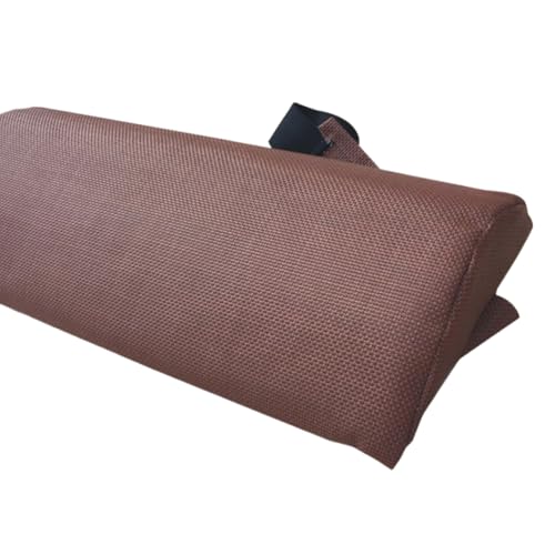 CLSSLVVBN Recliner Elastisches Band Verstellbare Kopfstütze 35 15 cm Kopfstütze Nackenkissen Weißes Gitter Weiche Bequeme Installation , Kaffee von CLSSLVVBN