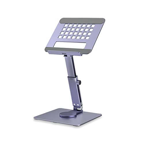 CLSSLVVBN Tablet Ständer Faltbarer 360 Grad drehbarer Verstellbarer einziehbarer Laptop Halter aus Aluminiumlegierung Handy Geschenke, Grau von CLSSLVVBN