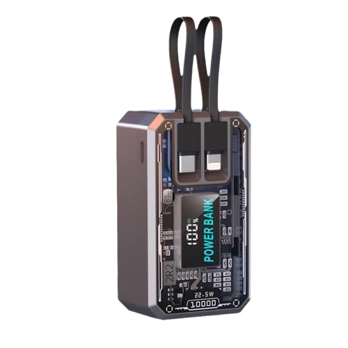 CLSSLVVBN Transparente Mecha 2 Abschnitte Ladegerät Box Schnelle Aufladung Für Mobiltelefone DIY Kit Für Power Bank Gehäuse ABS, 10000 mAh von CLSSLVVBN