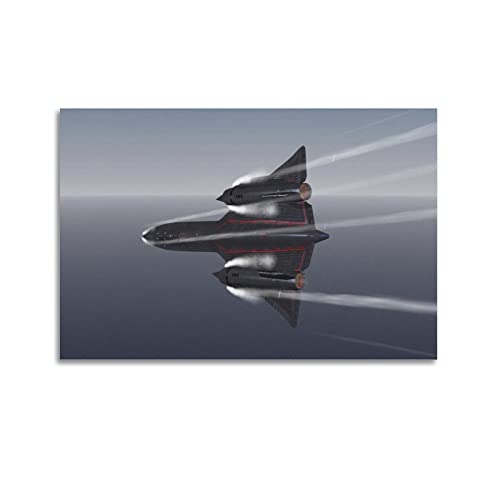 Fighter Plane Poster SR-71 Blackbird Fighter Jet Missiles Poster Dekorative Malerei Leinwand Wandposter und Kunstbild Druck Modern Familie Schlafzimmer Dekor Poster von CLTE