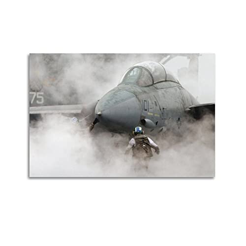 Flugzeug-Poster F-14 Tomcat Fighter Jet Missiles Poster Dekorative Malerei Leinwand Wandposter und Kunstbild Druck Modern Familie Schlafzimmer Dekor Poster von CLTE