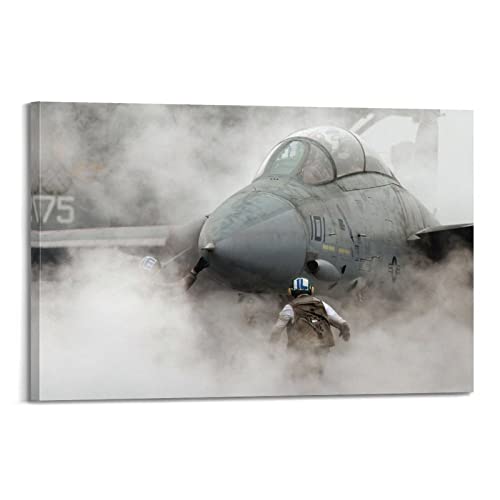 Flugzeug-Poster F-14 Tomcat Fighter Jet Missiles Poster Dekorative Malerei Leinwand Wandposter und Kunstbild Druck Modern Familie Schlafzimmer Dekor Poster von CLTE