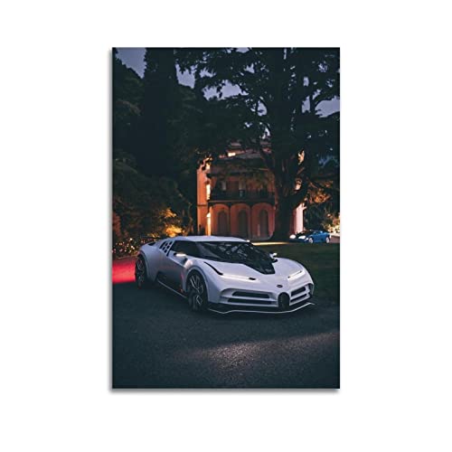 Hyper Car Poster für Bugatti Centodieci Sportauto Supercar Poster Dekorative Malerei Leinwand Wandposter und Kunstbild Druck Modern Familie Schlafzimmer Dekor Poster von CLTE