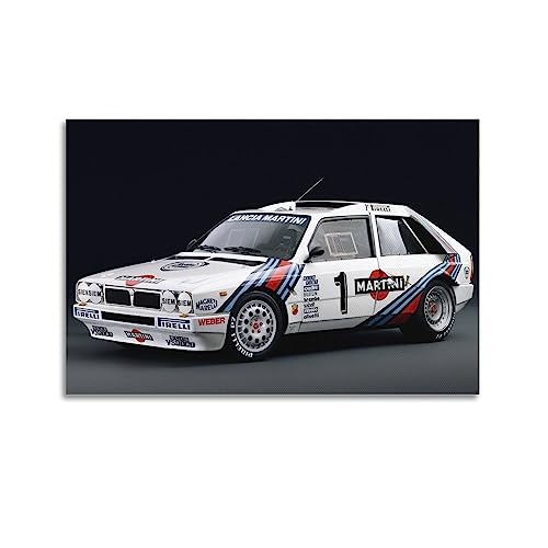 Italien Rallye Rennwagen Poster für Lancia Delta S4 Sportwagen Dekorative Malerei Leinwand Wand Kunstwerke Bild von CLTE