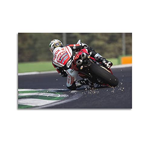 Motorräder Poster für Ducati 1198 Superbike Racing Poster Dekorative Malerei Leinwand Wandposter und Kunstbild Druck Modern Familie Schlafzimmer Dekor Poster von CLTE