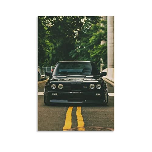 Rennauto-Poster für BMW E30 M3 Supercar Sportwagen Poster Dekorative Malerei Leinwand Wandposter und Kunstbild Druck Modern Familie Schlafzimmer Dekor Poster von CLTE