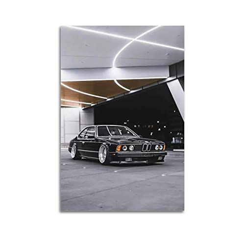 Sportauto-Poster für BMW E24 635CSI Supercar Racing Car Poster Dekorative Malerei Leinwand Wandposter und Kunstbild Druck Modern Familie Schlafzimmer Dekor Poster von CLTE