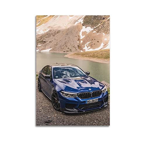 Sportauto-Poster für BMW M5 F90 Rennauto-Poster Dekorative Malerei Leinwand Wandposter und Kunstbild Druck Moderne Familie Schlafzimmer Dekor Poster von CLTE