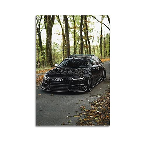 Sportwagen-Poster für Audi RS6 Avant Poster Dekorative Malerei Leinwand Wandposter und Kunstbild Druck Moderne Familie Schlafzimmer Dekor Poster von CLTE