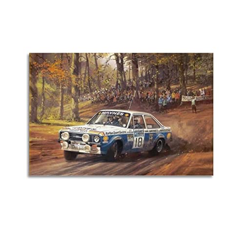 Vintage Racing Poster für Lancia 1978 Rac Rally Sports Car Poster Dekorative Malerei Leinwand Wandposter und Kunstbild Druck Moderne Familie Schlafzimmer Dekor Poster von CLTE