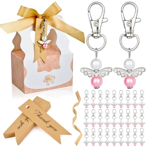 CLTPY 30 Stück Schutzengel Geschenk, Gastgeschenke Hochzeit Dankeschön Geschenke Klein mit Süßigkeiten Box, Taufe Deko Guardian Angel für Hochzeit, Geburtstag, Gastgeschenke Kommunion CLTPY 30 Stück Schutzengel Geschenk, Gastgeschenke Hochzeit Dankeschön Geschenke Klein mit Süßigkeiten Box, Taufe Deko Guardian Angel für Hochzeit, Geburtstag, Gastgeschenke Kommunion von CLTPY