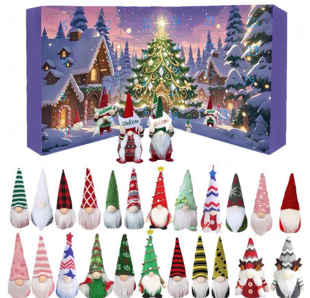 CLTYQ Adventskalender Gnomen Adventskalender 2025 Set mit 24 Gnomen Weihnachtsdekorations, Countdown-Kalendern,Weihnachtskalender,Plüschpuppen CLTYQ Adventskalender Gnomen Adventskalender 2025 Set mit 24 Gnomen Weihnachtsdekorations, Countdown-Kalendern,Weihnachtskalender,Plüschpuppen von CLTYQ