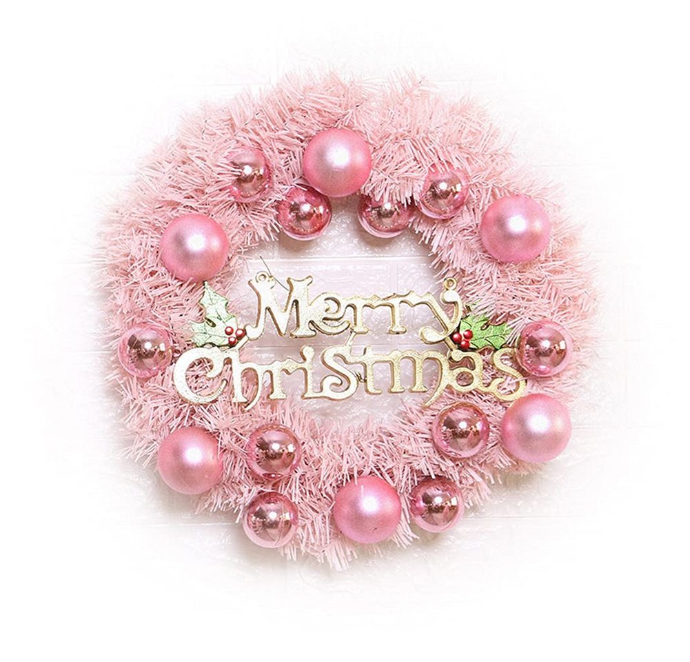 CLTYQ Dekokranz Türkranz Weihnachtskranz Mit Weihnachtskugeln Weihnachtsdeko, für Feste Advent Türe CLTYQ Dekokranz Türkranz Weihnachtskranz Mit Weihnachtskugeln Weihnachtsdeko, für Feste Advent Türe von CLTYQ