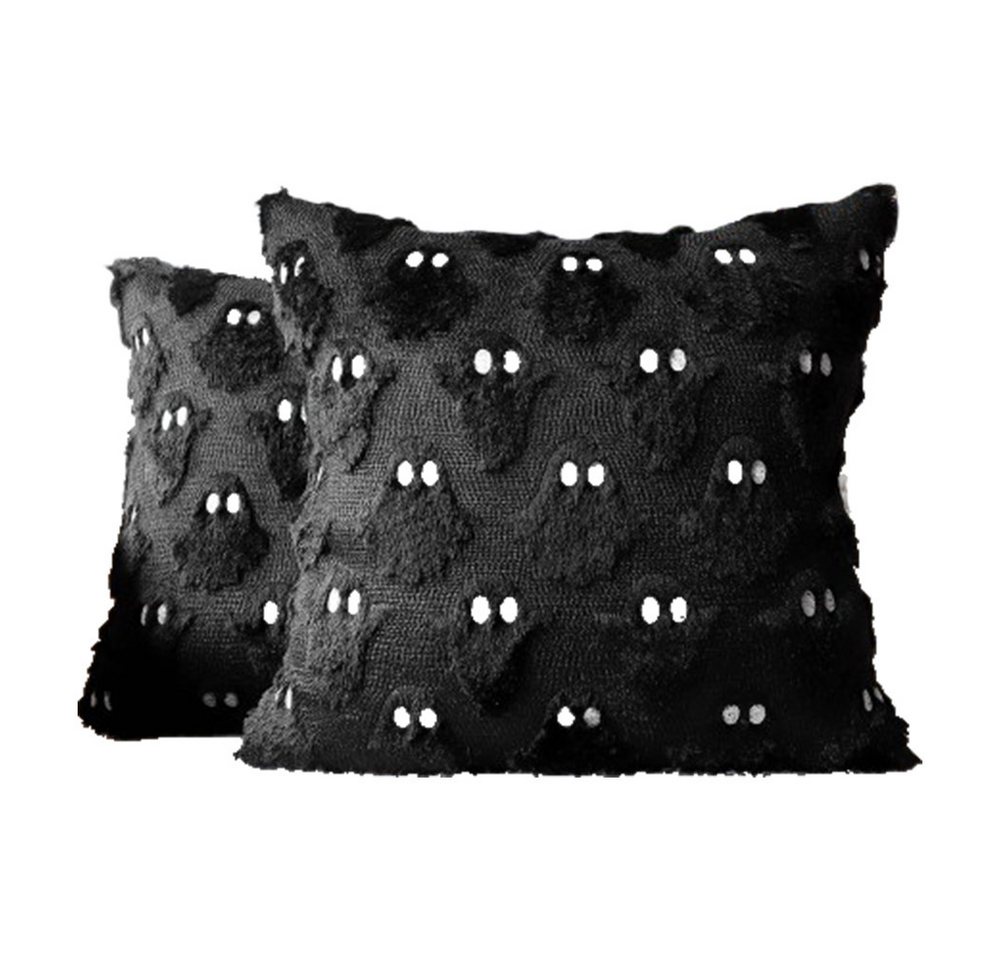 CLTYQ Kissenbezug Halloween Kissenbezüge 45*45cm,weiche Gruseliger Geisterkissenbezüge, (2 Stück), geeignet für Sofa, Bett, Veranda, Wohnzimmer Halloween Dekoration von CLTYQ
