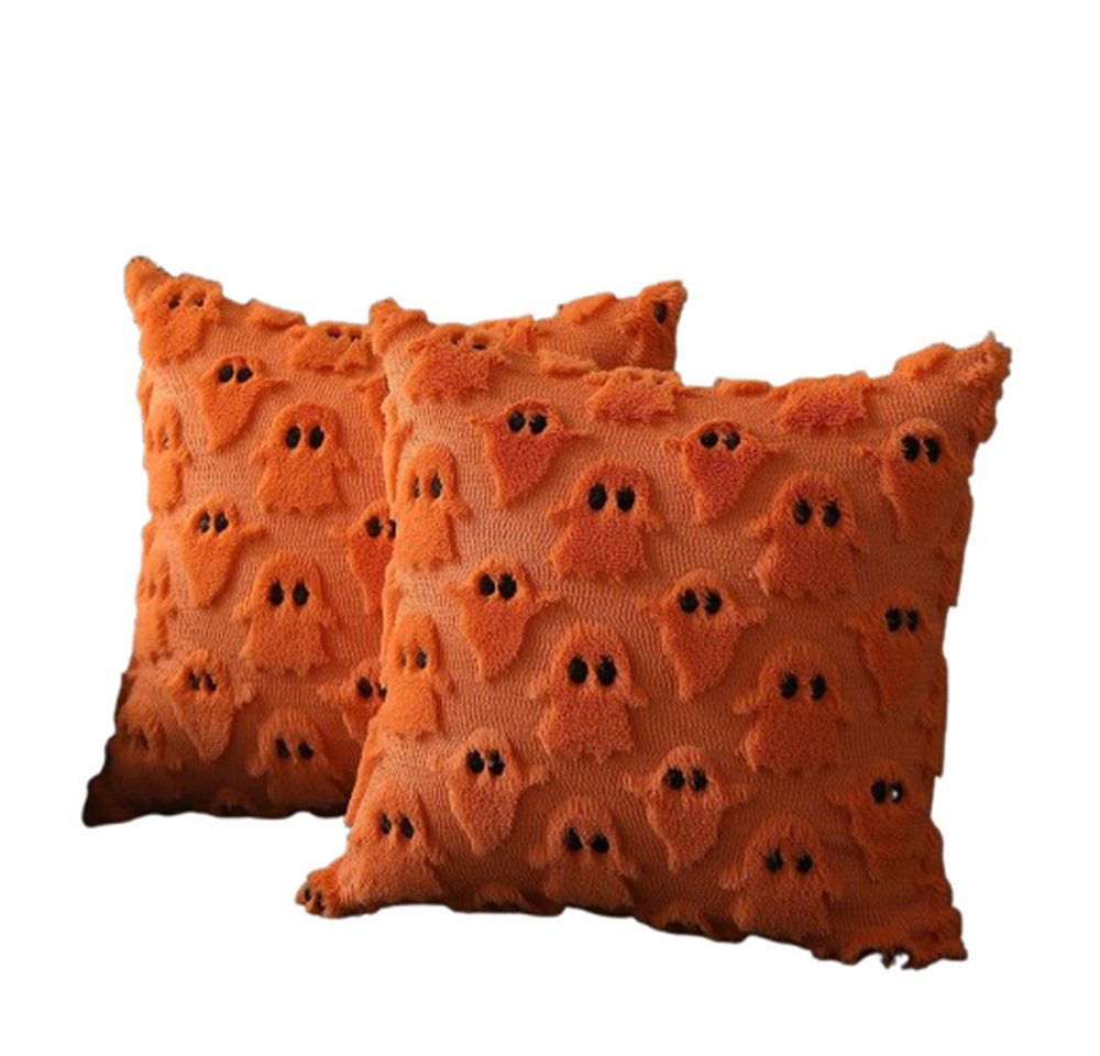 CLTYQ Kissenbezug Halloween Kissenbezüge 45*45cm,weiche Gruseliger Geisterkissenbezüge, (2 Stück), geeignet für Sofa, Bett, Veranda, Wohnzimmer Halloween Dekoration von CLTYQ
