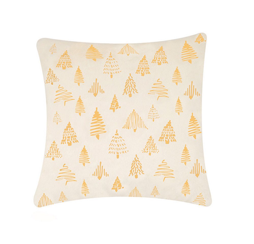 CLTYQ Kissenbezug Kissenbezug Weihnachten Glitter gedruckt Dekorative Kissen 45x45 cm, 2 Stück Weihnachtsdeko Kissenbezug Weihnachtsdekor Sofa Couch von CLTYQ