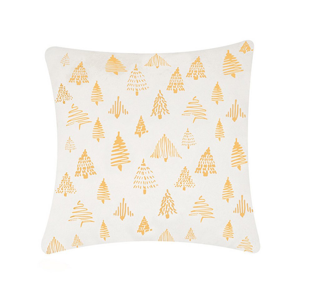 CLTYQ Kissenbezug Kissenbezug Weihnachten Glitter gedruckt Dekorative Kissen 45x45 cm, 2 Stück Weihnachtsdeko Kissenbezug Weihnachtsdekor Sofa Couch von CLTYQ