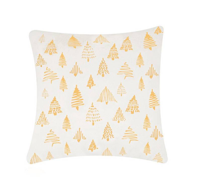 CLTYQ Kissenbezug Kissenbezug Weihnachten Glitter gedruckt Dekorative Kissen 45x45 cm, 2 Stück Weihnachtsdeko Kissenbezug Weihnachtsdekor Sofa Couch von CLTYQ