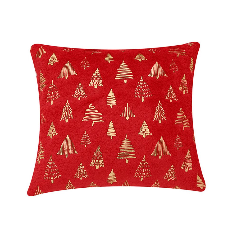 CLTYQ Kissenbezug Kissenbezug Weihnachten Glitter gedruckt Dekorative Kissen 45x45 cm, 2 Stück Weihnachtsdeko Kissenbezug Weihnachtsdekor Sofa Couch von CLTYQ