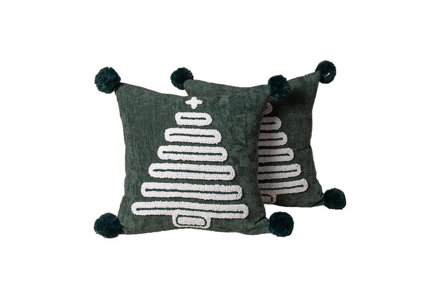 CLTYQ Kissenbezug Weihnachten 2 Stück, Weihnachtsdeko Kissenbezug 45x45 cm, bestickten Weihnachtsbaum Kissenbezügen für Weihnachtsdekorationen CLTYQ Kissenbezug Weihnachten 2 Stück, Weihnachtsdeko Kissenbezug 45x45 cm, bestickten Weihnachtsbaum Kissenbezügen für Weihnachtsdekorationen von CLTYQ