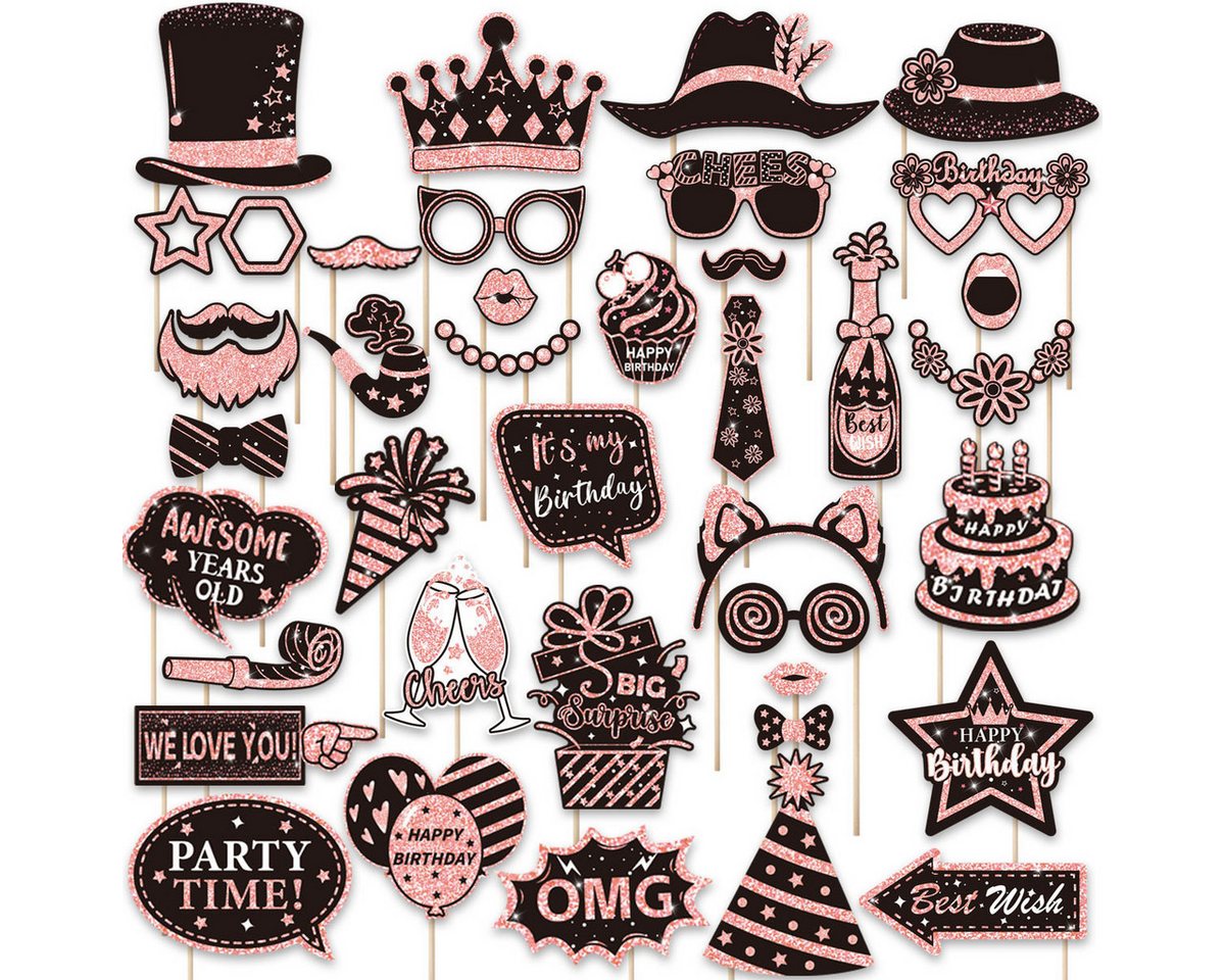 CLTYQ Papierdekoration Packung mit 38 Weihnachten Fotorequisiten,Party-Fotobooth-Requisiten, Dekoration für Hochzeit, Halloween, Weihnachten und Party-Dekoration CLTYQ Papierdekoration Packung mit 38 Weihnachten Fotorequisiten,Party-Fotobooth-Requisiten, Dekoration für Hochzeit, Halloween, Weihnachten und Party-Dekoration von CLTYQ