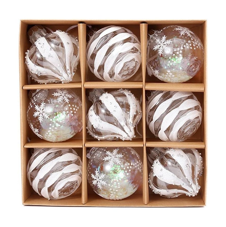 CLTYQ Weihnachtsbaumkugel 9 WWeihnachtskugel-Set, Kunststoff-Weihnachtsbaumdekoration, für Weihnachtsbaumdekoration, Partys, Hochzeitsdekoration CLTYQ Weihnachtsbaumkugel 9 WWeihnachtskugel-Set, Kunststoff-Weihnachtsbaumdekoration, für Weihnachtsbaumdekoration, Partys, Hochzeitsdekoration von CLTYQ